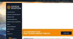 Desktop Screenshot of genesisaviation.ca